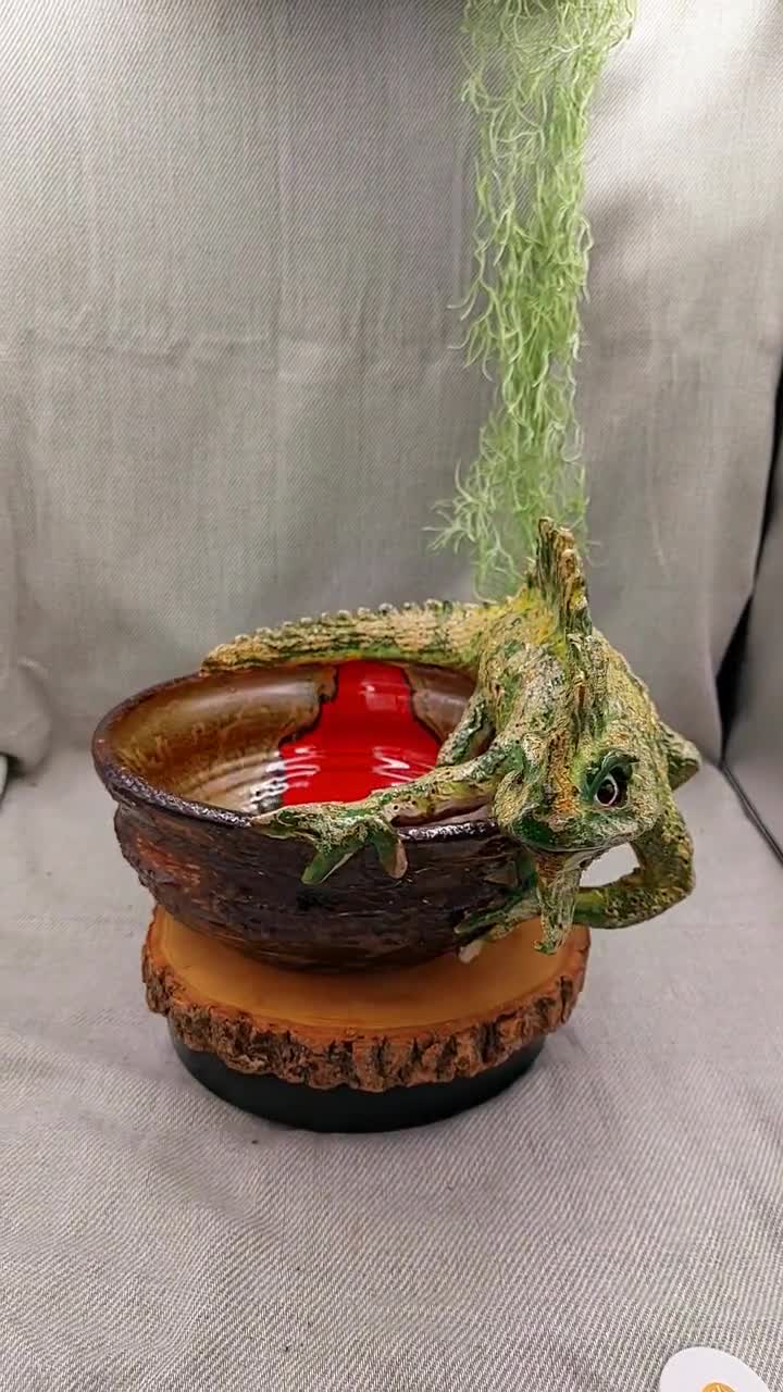 トカゲ、爬虫類、ドラゴン、イグアナのスナックトレイ - セラミック