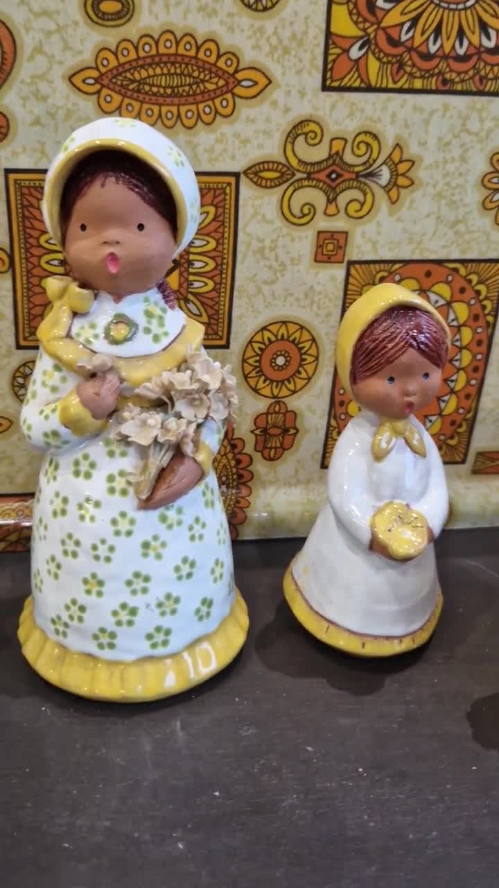 jullarジュラー ヨーロッパ ヴィンテージ オブジェ 人形 陶磁器 スペイン Vintage Collectible Figurine Doll in Terracotta Made and Hand