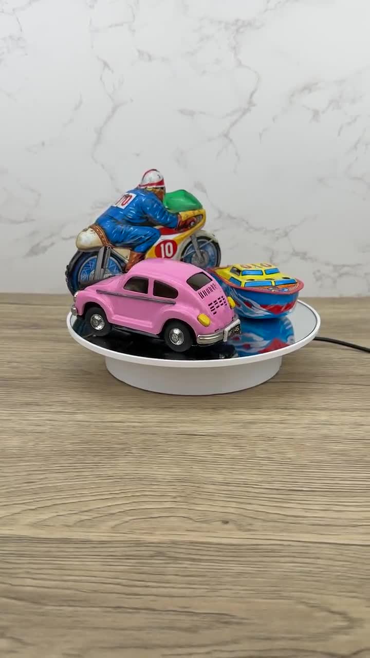 ヴィンテージ イエロー VW ビートル フリクション ブリキ おもちゃカー