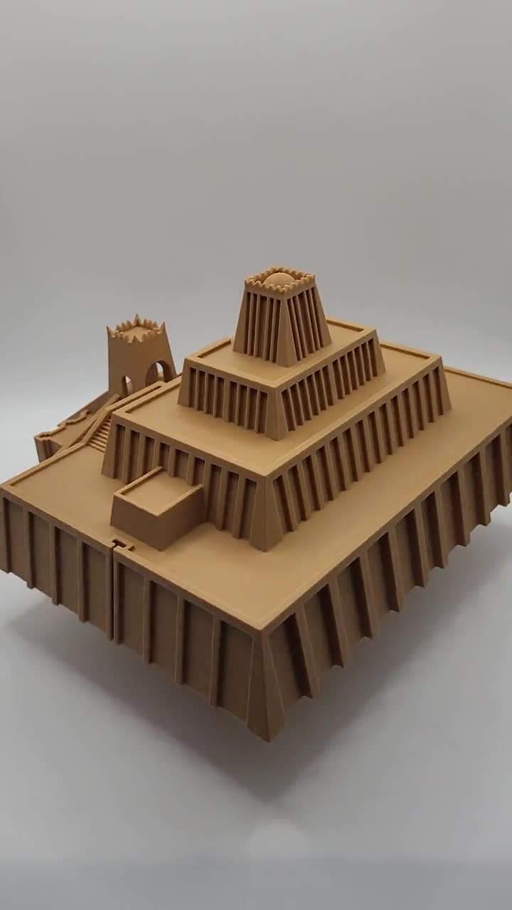 Ziggurat of Ur Model, Ancient Mesopotamian Temple, Historical Landmark  Replica, Archaeology Gift, Museum Display, Sumerian Architecture, image size:720x1280