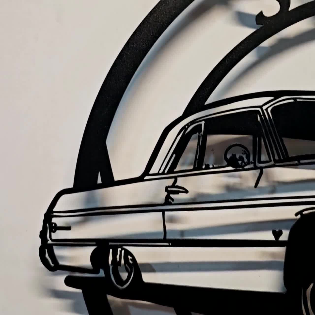 1964 Impala Metal Sign: Classic Car Wall Art - Etsy