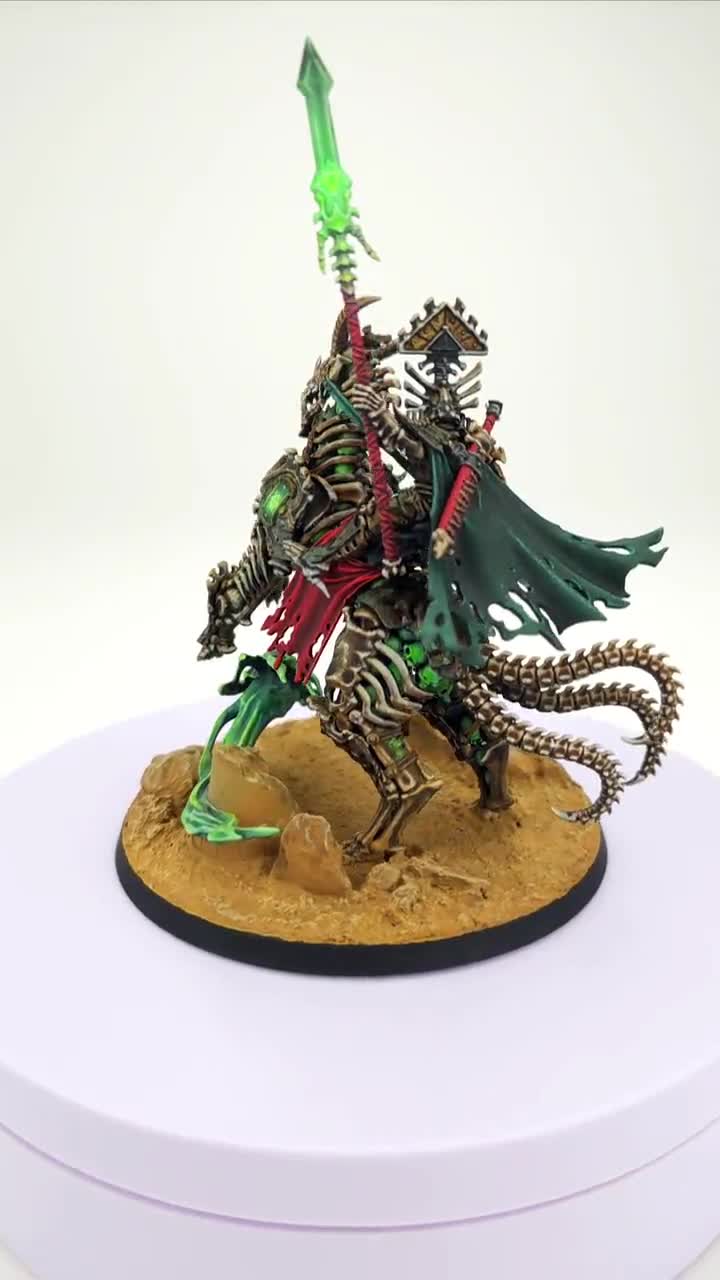 Figurine Warhammer AOS - Arch-Kavalos Zandtos Ossiarch Bonereapers - Plastique