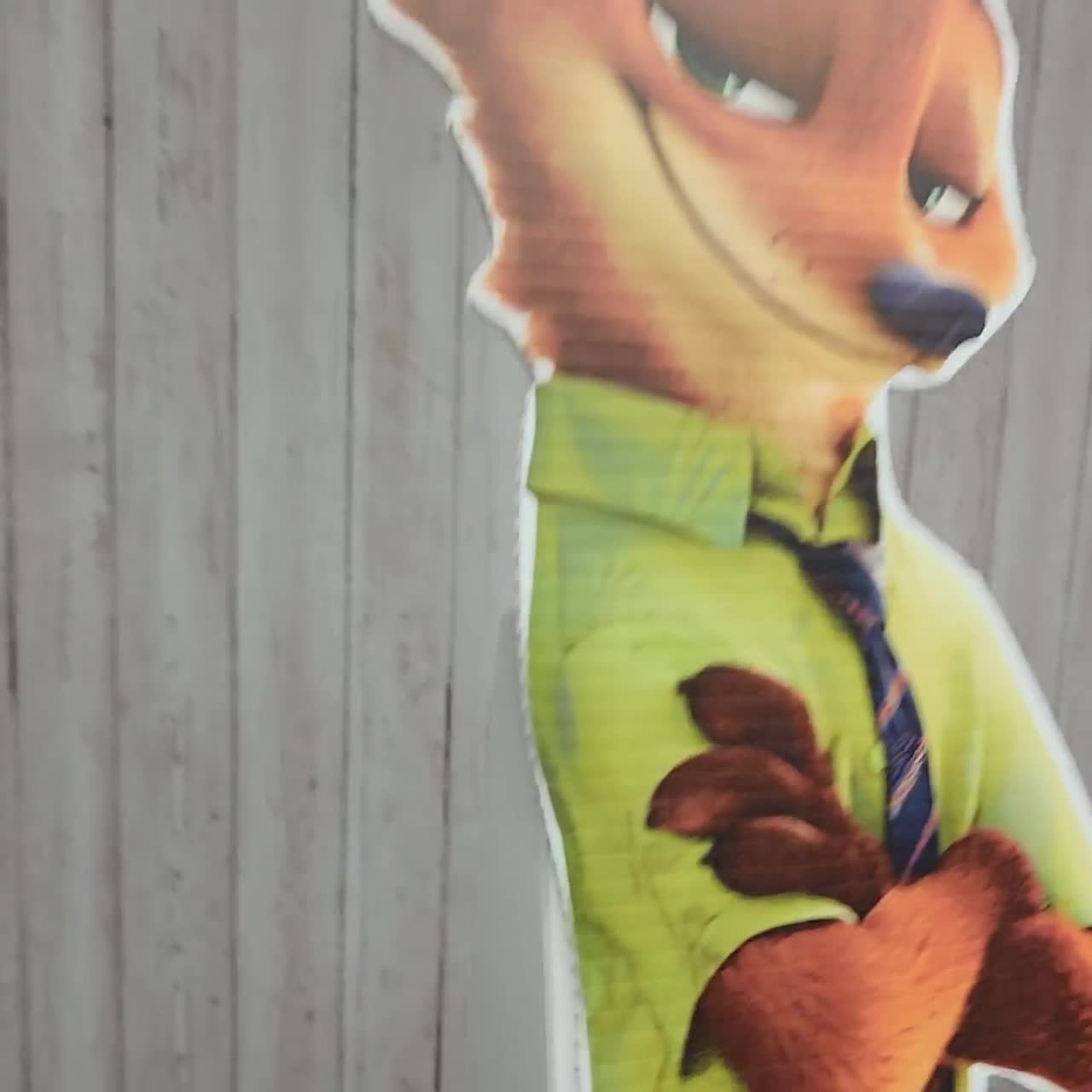Decoración de cumpleaños de Zootopia, decoración de fiesta, cartel de pie para jardín, centro de mesa, telón de fondo, adorno para el jardín de Zootopia, recorte de Zootopia, accesorios de Nick Judy Bell video poster