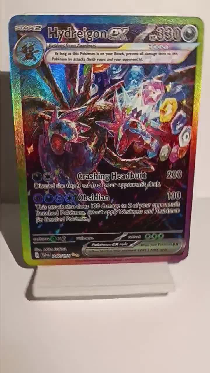 Hydreigon ex - Surging Sparks - 240/191 / SIR - Perfect Gift for Poke fans  - NOT real just for show - Proxy NOT replica