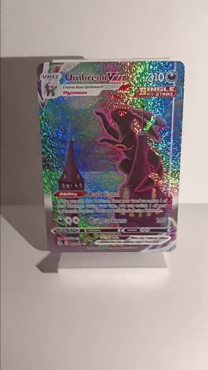 Umbreon VMax Evolving Skies 215/203/Secret Rare -Perfect Gift for any Poke fan-NOT real just for show-Proxy NOT replica-Might NOT be perfect Umbreon VMax Evolving Skies 215/203/Secret Rare -Perfect Gift for any Poke fan-NOT real just for show-Proxy NOT replica-Might NOT be perfect