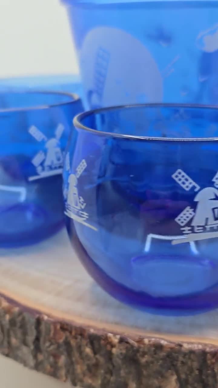 ヴィンテージバーセット - 1930年代 ヘーゼルアトラス コバルトブルー