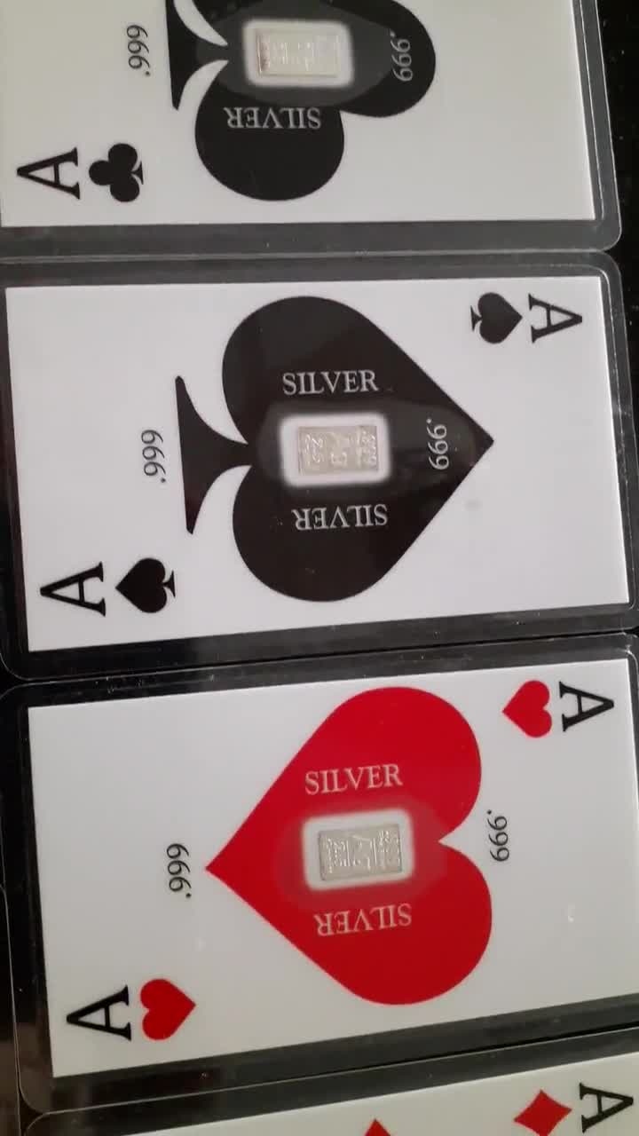 Awesome 7pcs Playing Poker Cards Aces King of Diamond Heart Spade