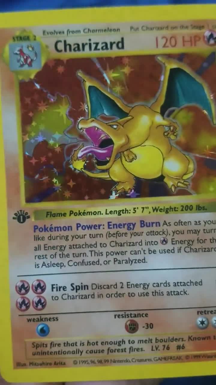 スターホロ）（レギュラースタンプ）第1版リザードンポケモンカード