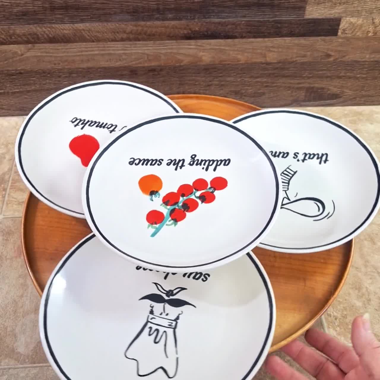 Vintage Kate Spade Lenox Pizza Platter Set: Whimsical Kitchen