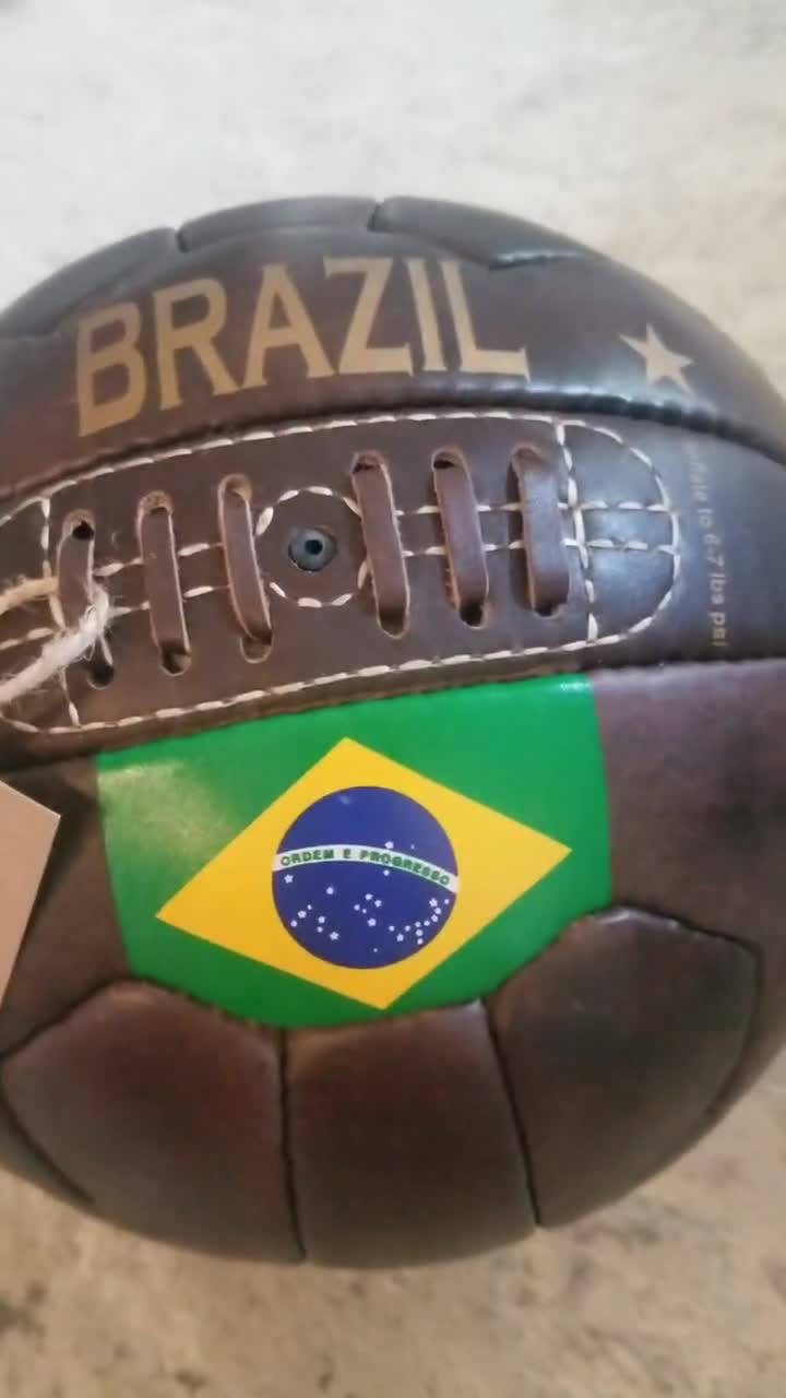 VINTAGE LEATHER SOCCER Ball Autograph Ball The Perfect