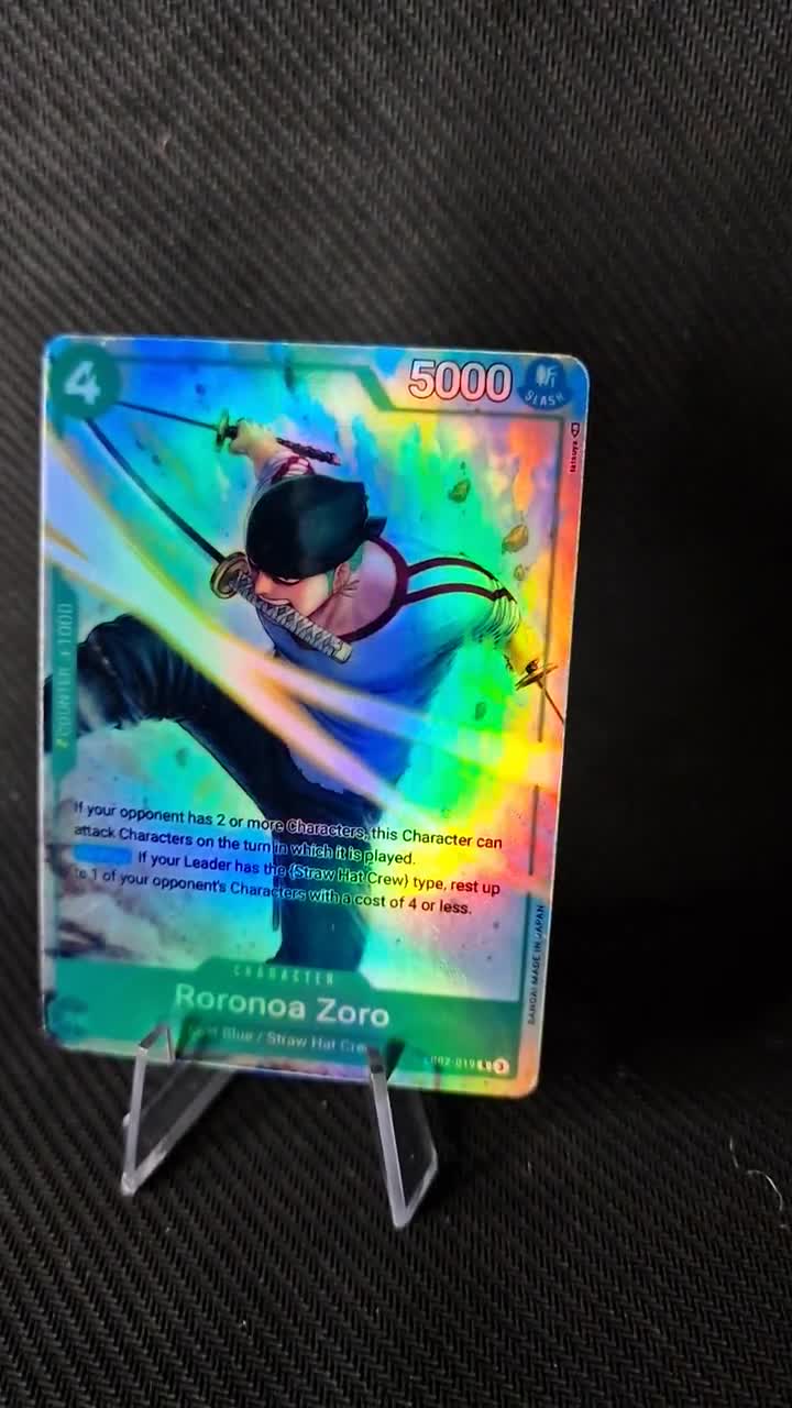 One Piece Proxy Card Holo - Roronoa Zoro EB02-019 Character - Etsy