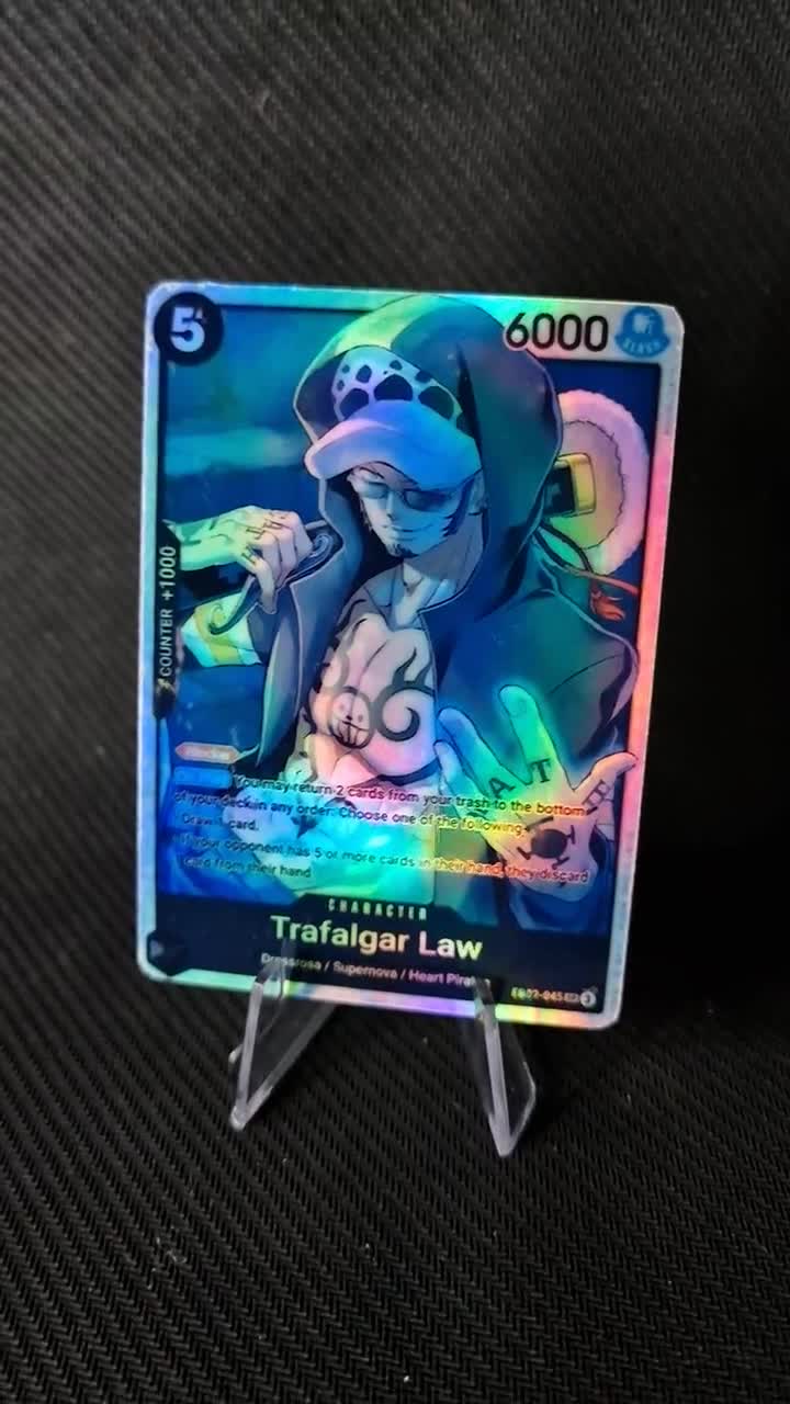 One Piece Proxy Card Holo - Trafalgar Law EB02-045 Character - Etsy