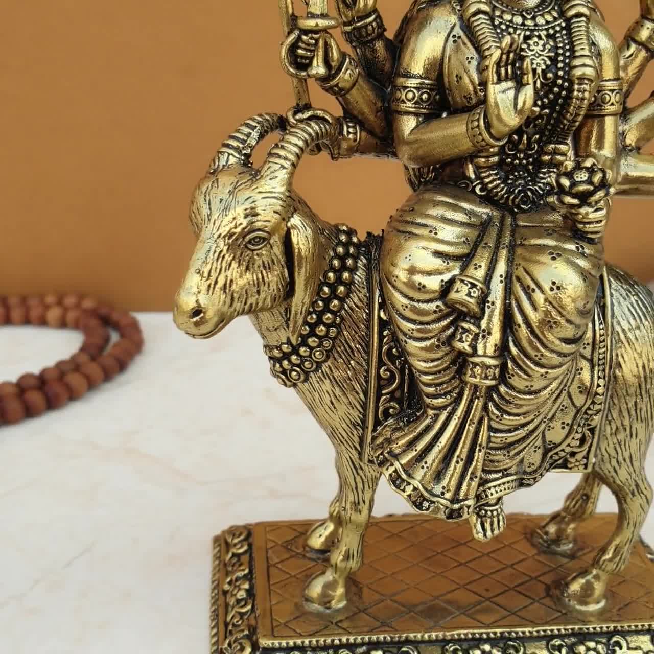 Meladi Mata on Goat Brass Superfine, Goddess Durga Devi & Meldi