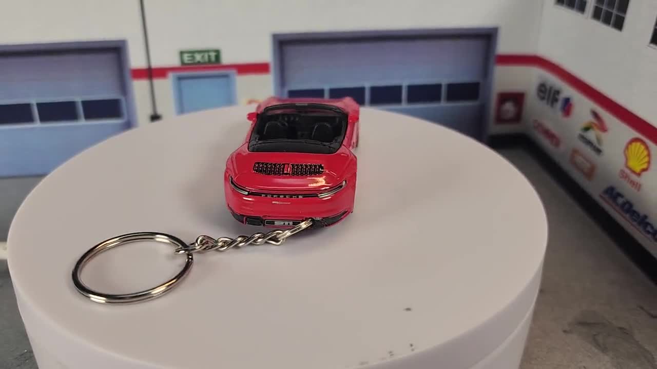 Custom Porsche 911 GT3 Keychain | Diecast Steel. 1:64th