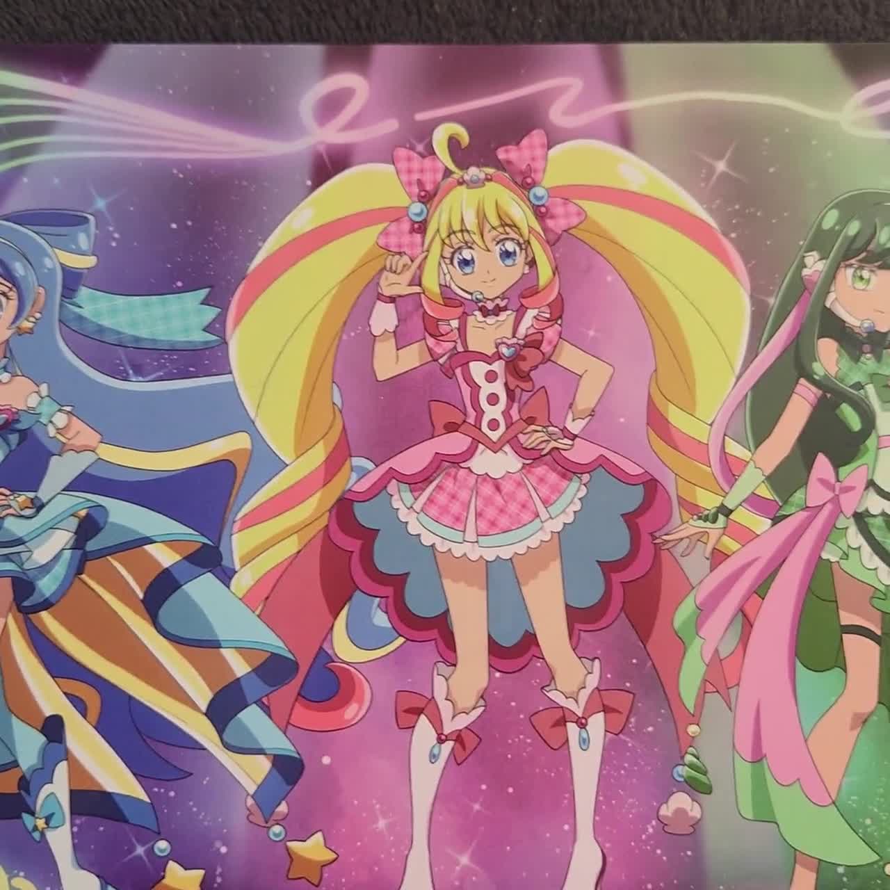 Mermaid Melody X Idol Precure Crossover Poster: Magical Girl Art