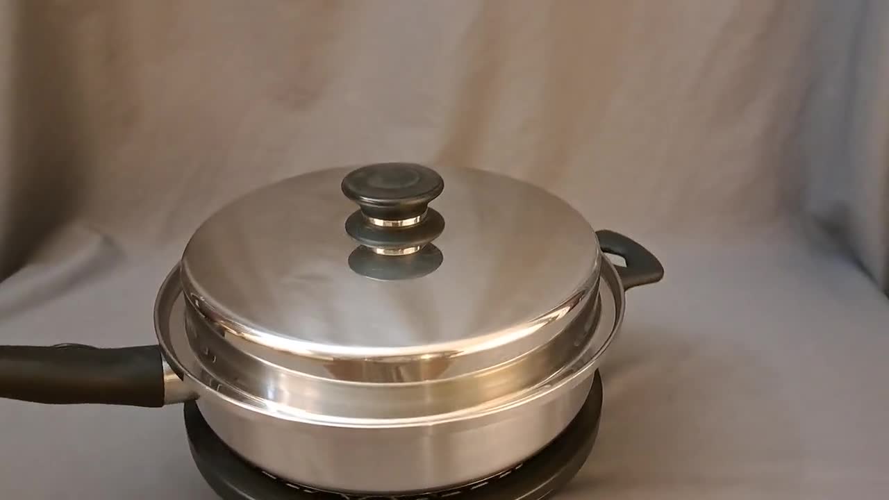 Icook Amway Queen Saute Pan: 2.5L Surgical Stainless Steel