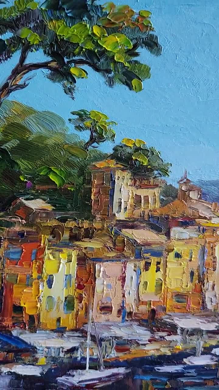 イタリア 風景画 F10 油絵 oil painting art イタリアの街並 風景画 油彩画 絵画 油絵 F10 キャンバス