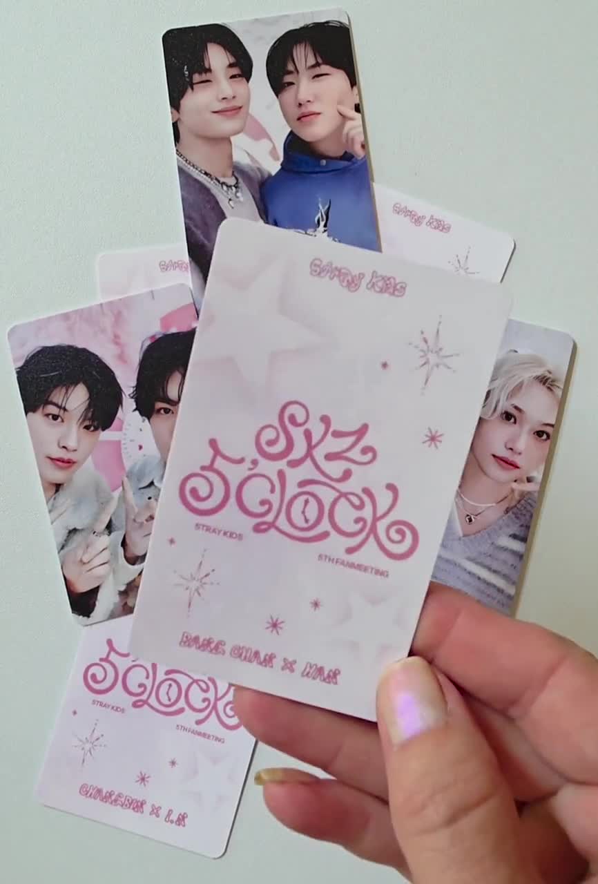 Stray Kids : 5 O'clock Stay Zone Unit Photocards - Etsy