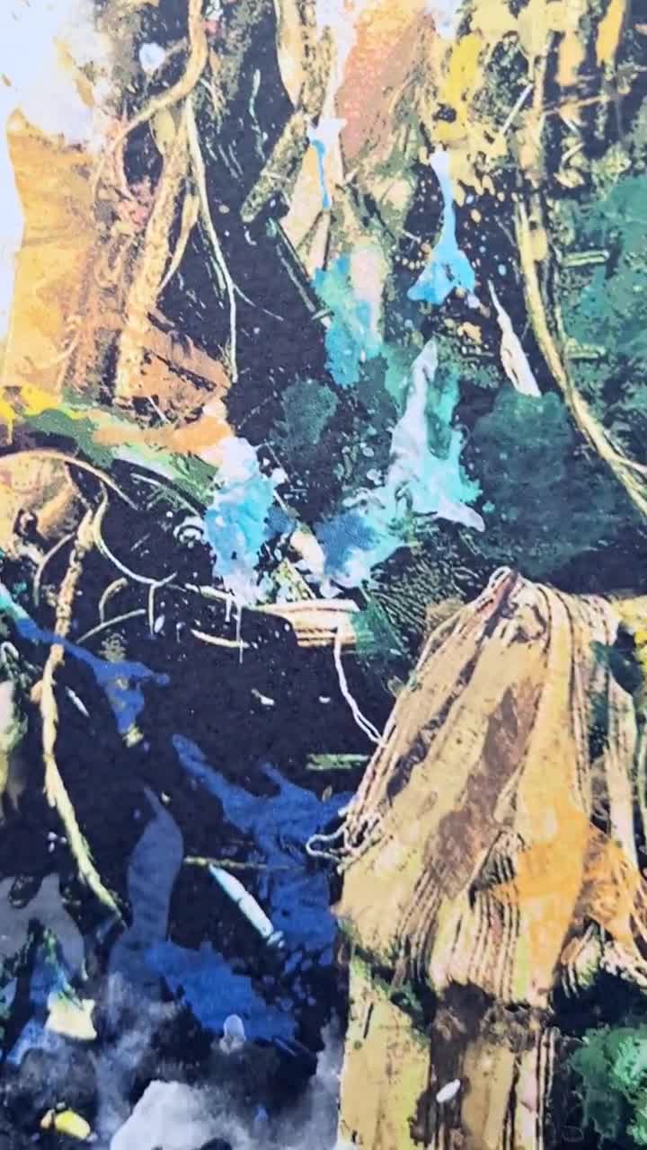 【特大サイズ】ミャンマー産 天然石 宝石画 ジャック・スパロウ（40×50cm） ジャック・スパロウの水彩画アートプリント：パイレーツ・オブ