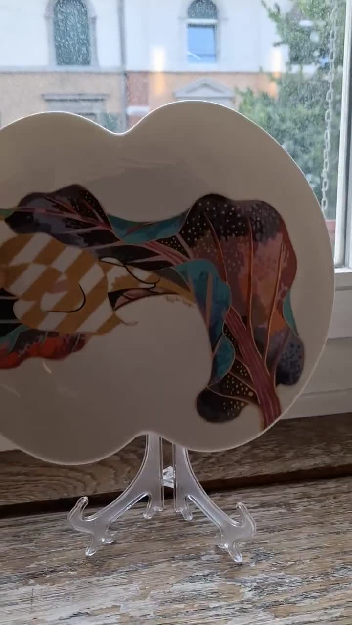 Vintage Rosenthal JVD Vaart Brigitte Doege Plate Germany 1980s