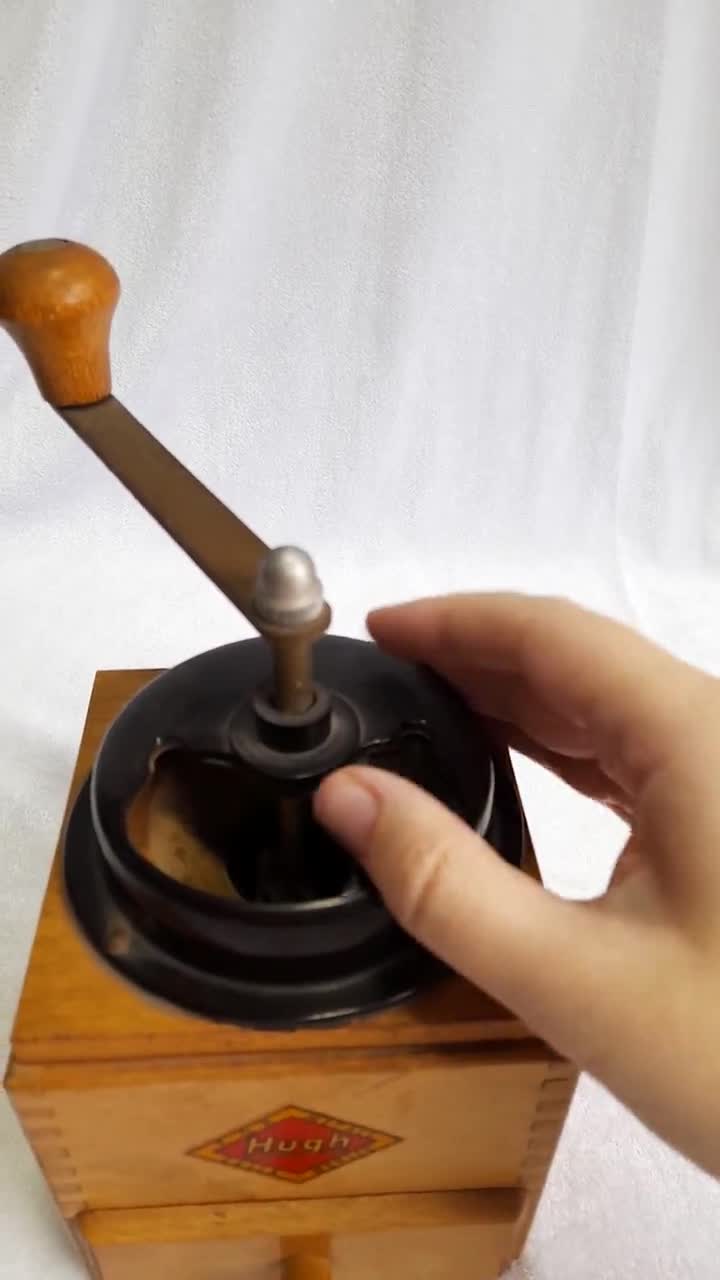 Hugh P.G.H. Zella-mehlis Wooden Coffee Grinder 1950s Vintage - Etsy