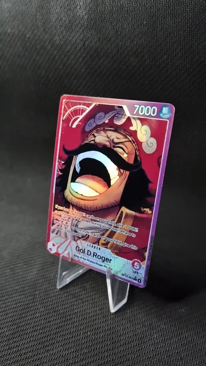 One Piece Proxy Card Leader Holo - Gol.d.roger OP13-003 Alt Art - Etsy