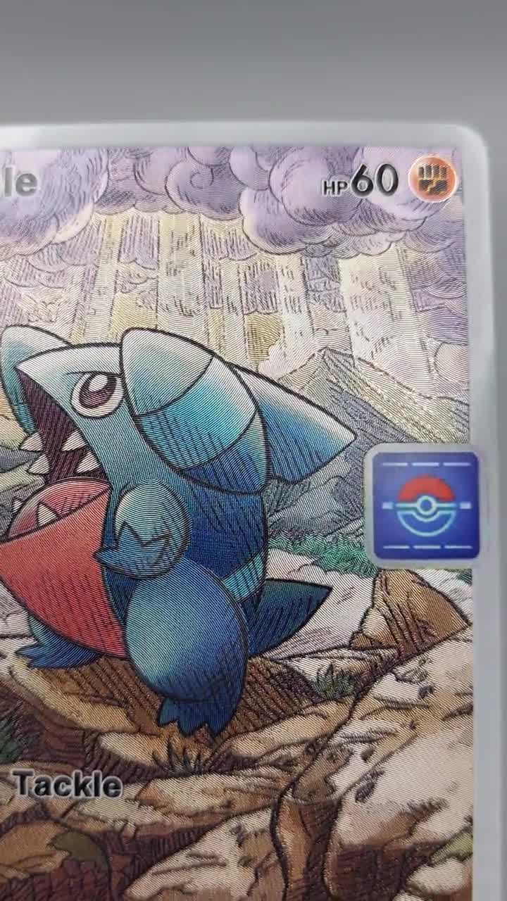 pokemon card gible TCG Pocket Promo Custom Textured Full Alt Art Illustration Fighting Gnaw (30) Weakness None None Resistance None None Retreat Cost How To Beat The Gible