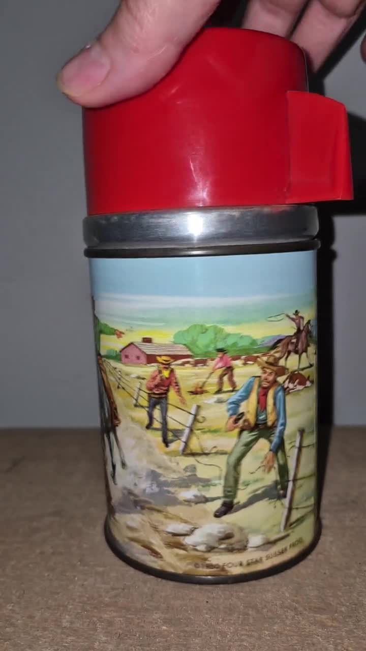 Vintage 1960 the Rifleman Metal Lunchbox WITH Thermos - Etsy