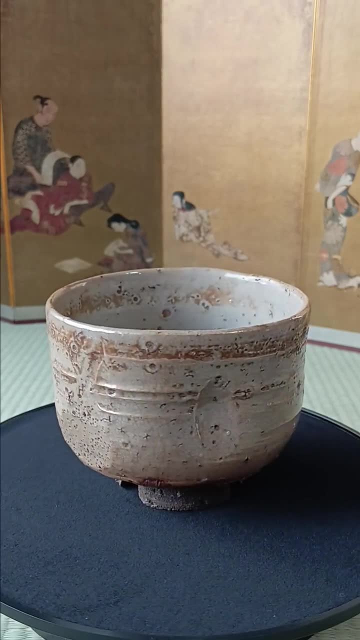 アンティーク萩茶碗：明治時代（19世紀）の茶碗と木箱 - Etsy 日本