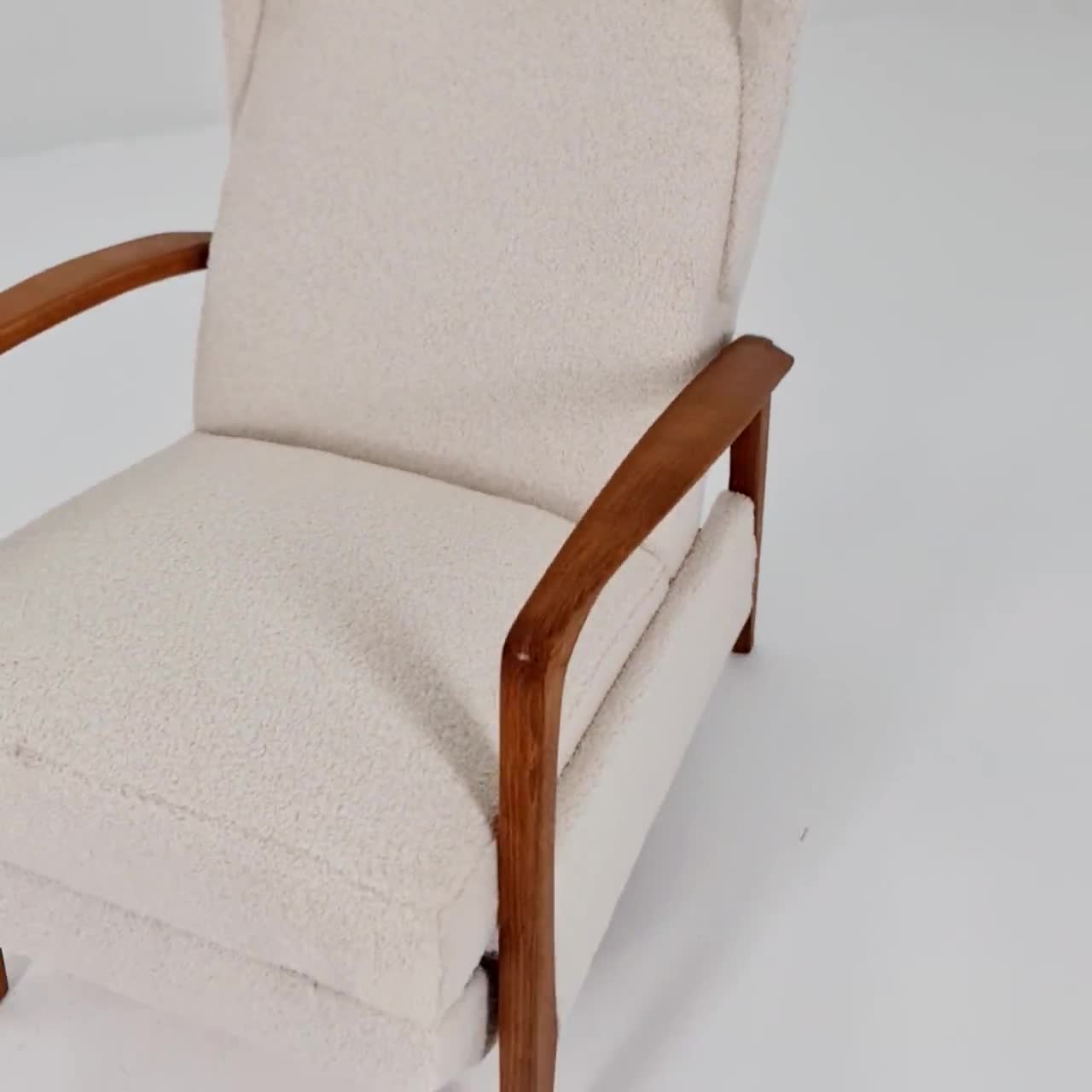 フットレスト付きドイツ製ラウンジチェア、1940年代 - Etsy 日本