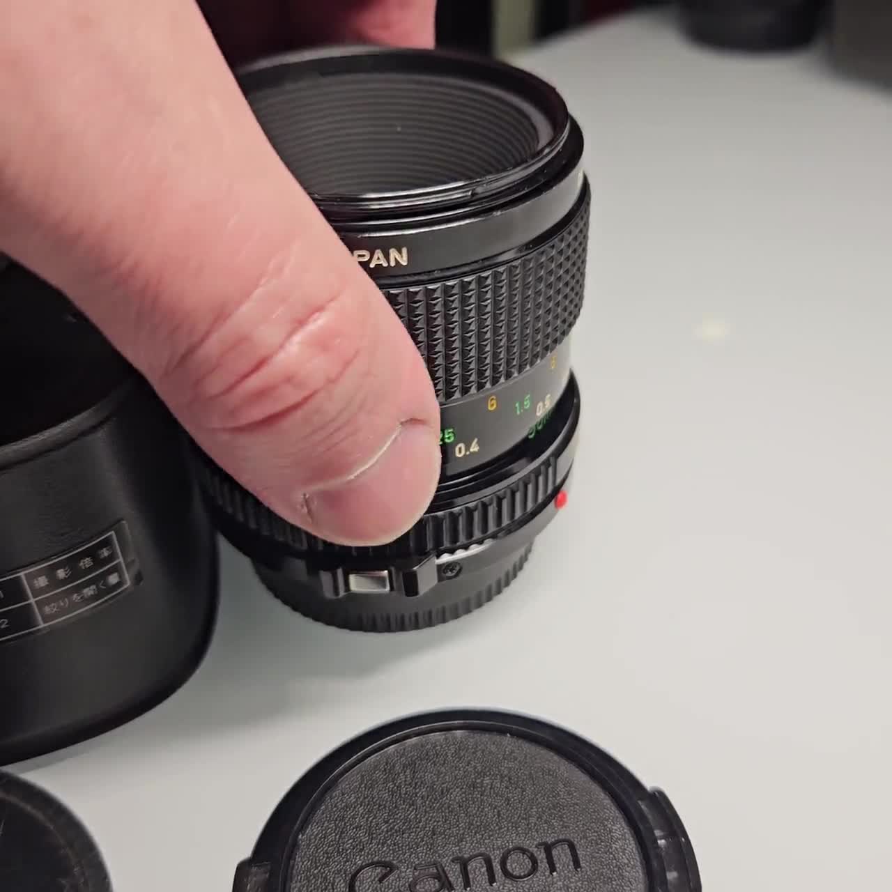 Canon FD Macro 50mm 3.5 Lens With 25mm Extension Tube - Etsy