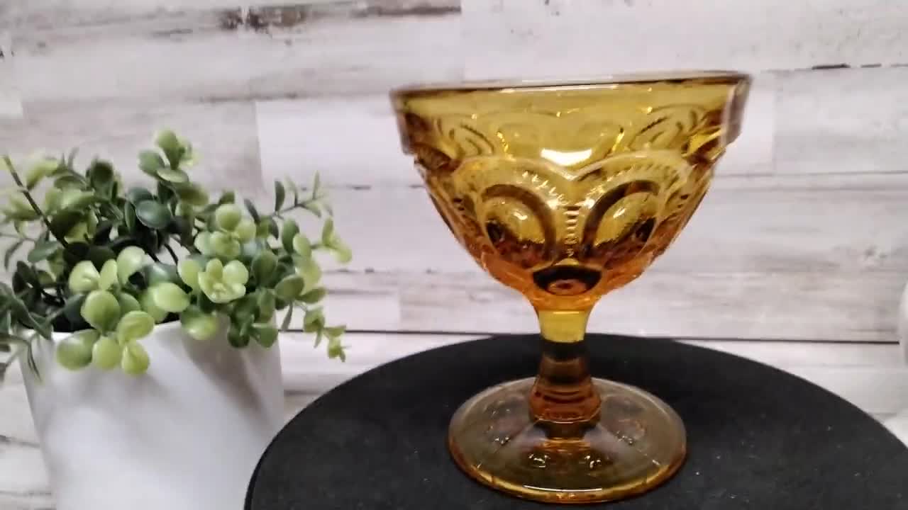 ヴィンテージ L.E. スミス アンバー ムーン アンド スター