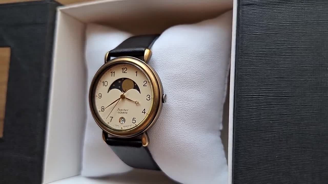 Orient Jupiter Watch With Moon Phases Calendar, Moon Watch