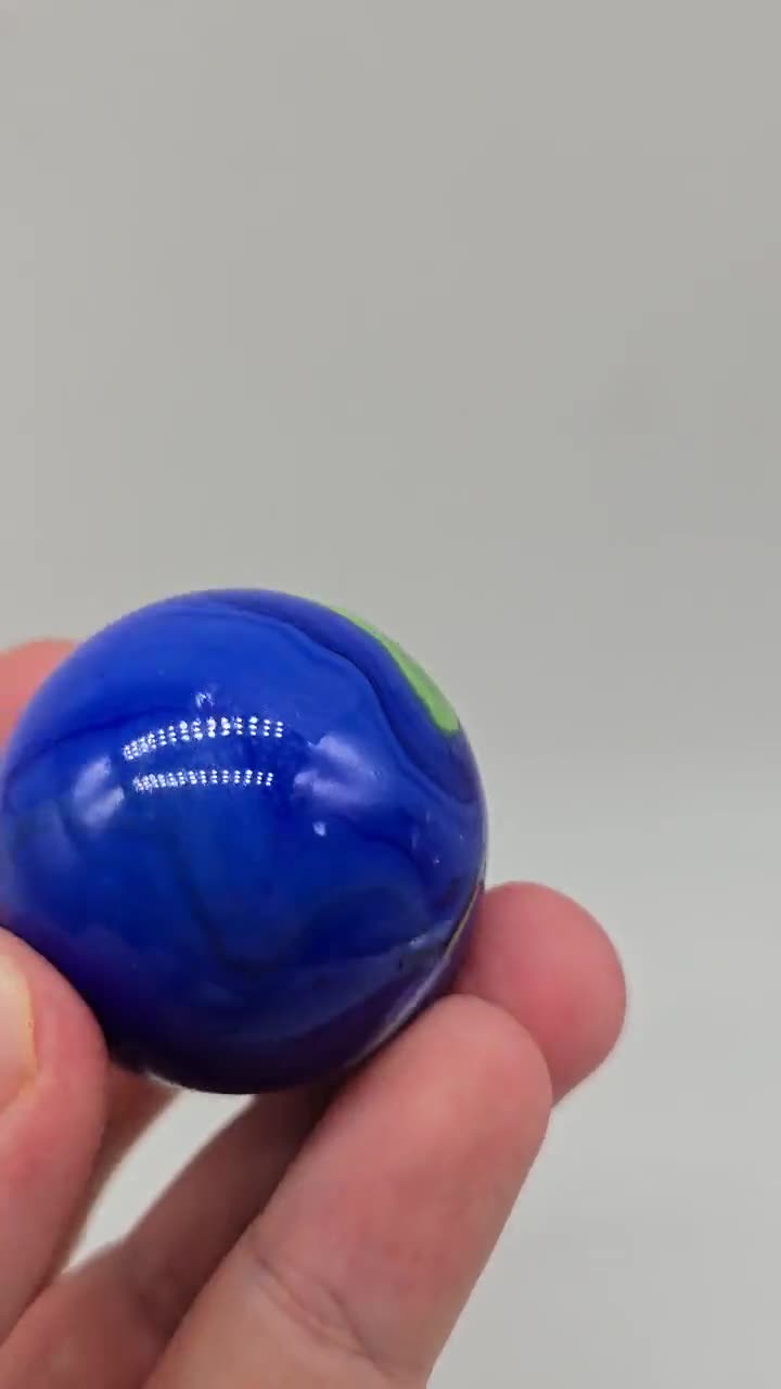 42mm Mammoth Blue Dolphin Glass Mega Marble 1.65