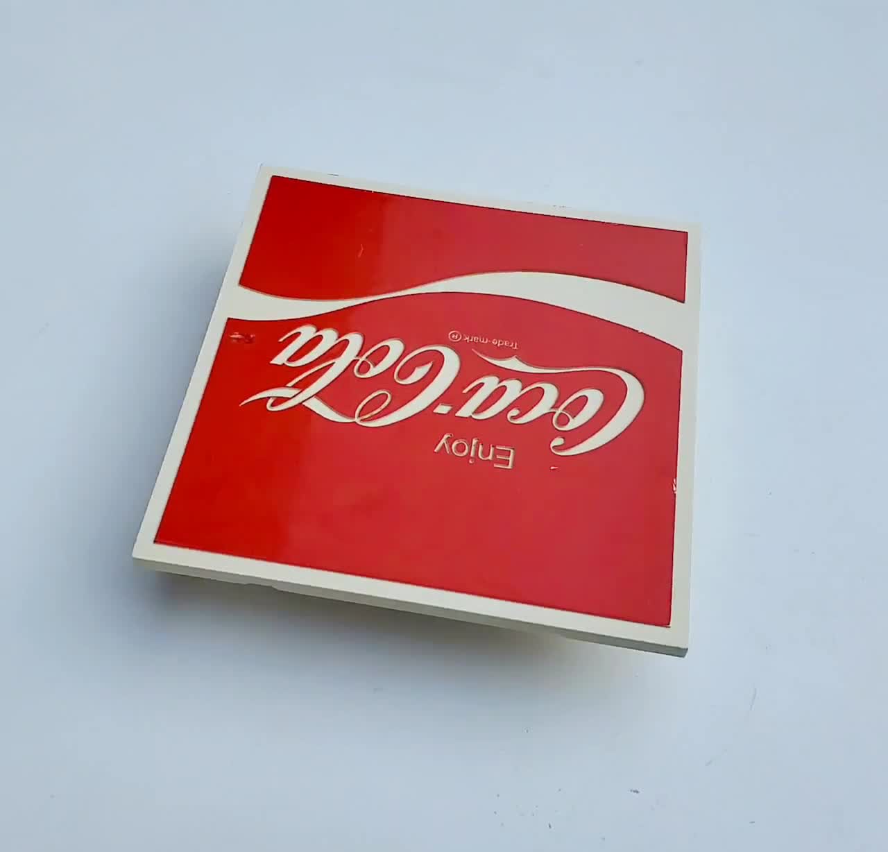 Vintage Coca Cola Clock Face Plate: KCS Industries Plastic Insert