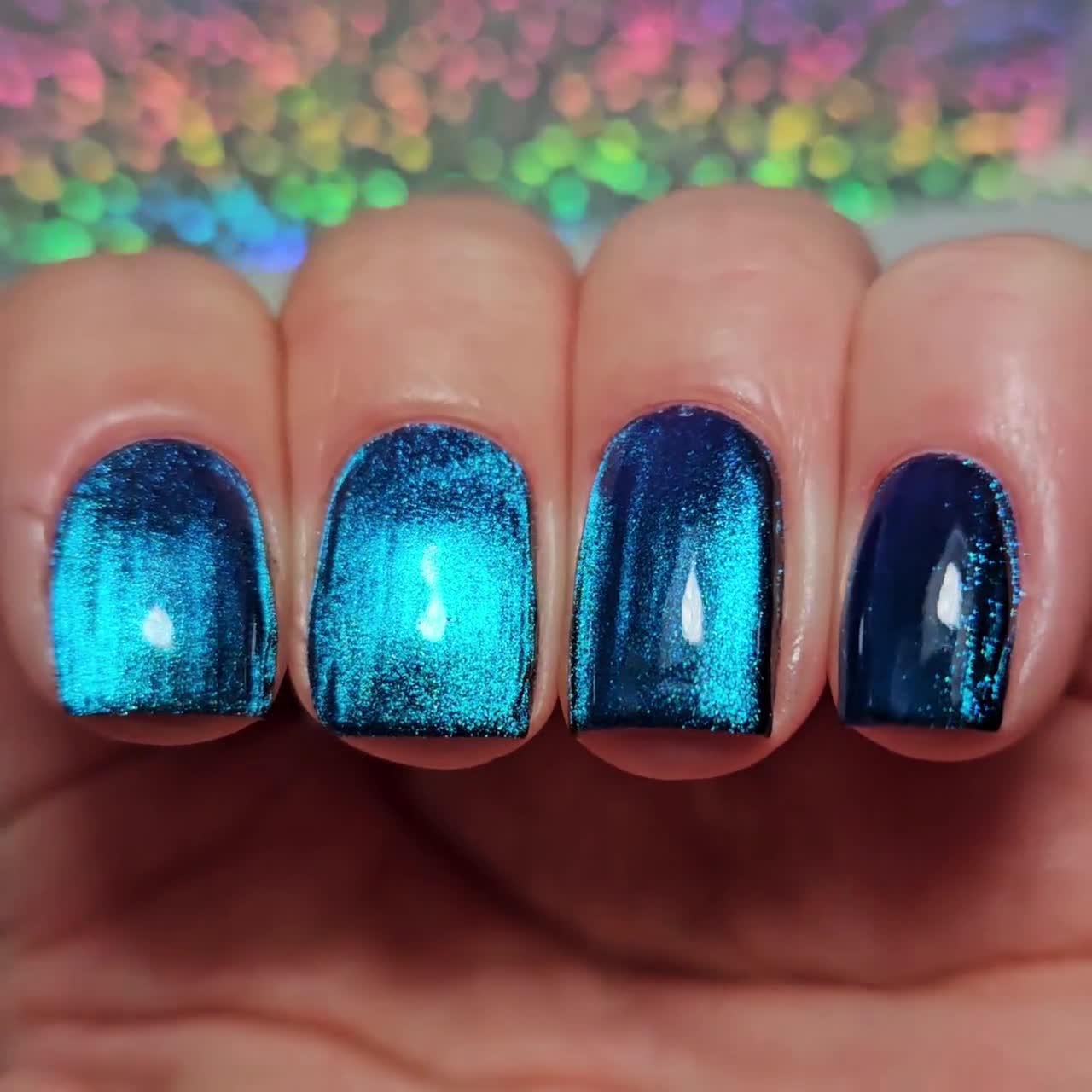 Azure Wish Multichrome Magnetic Nail Polish by Kbshimmer - Etsy
