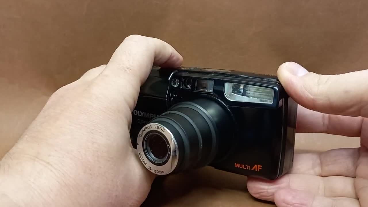 Vintage Camera Olympus Superzoom 130s.film Camera Olympus 1990s