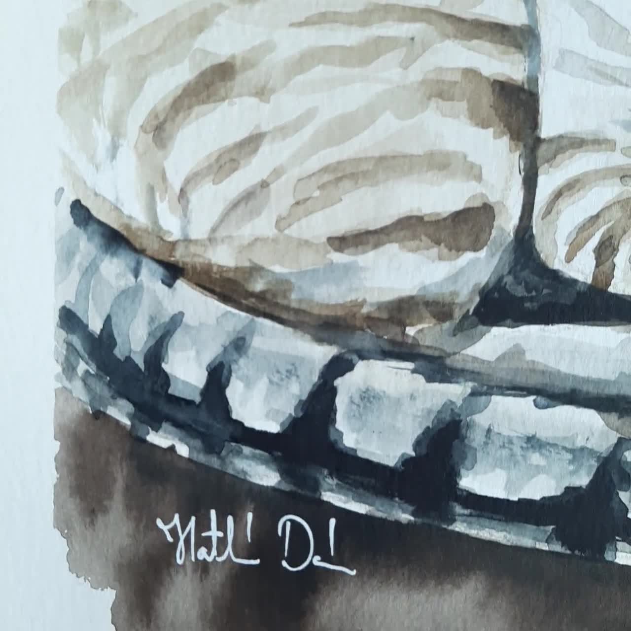 オリジナルリンクスポイントシャム猫水彩画、手作り絵画 - Etsy 日本