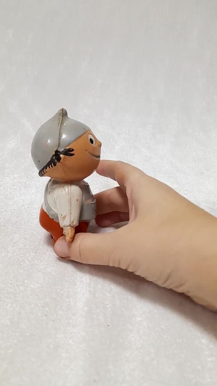 Goebel Mainzelmännchen Berti Rubber Figure ZDF Advertising German