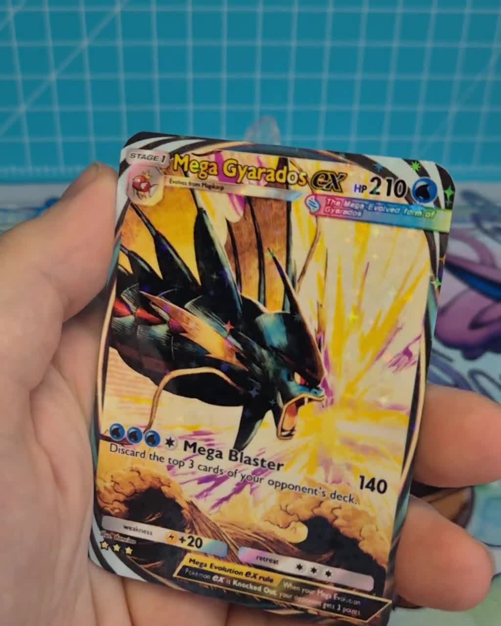 Mega Gyarados EX B1 / Mega Rising / Pokemon tcg quality custom Card