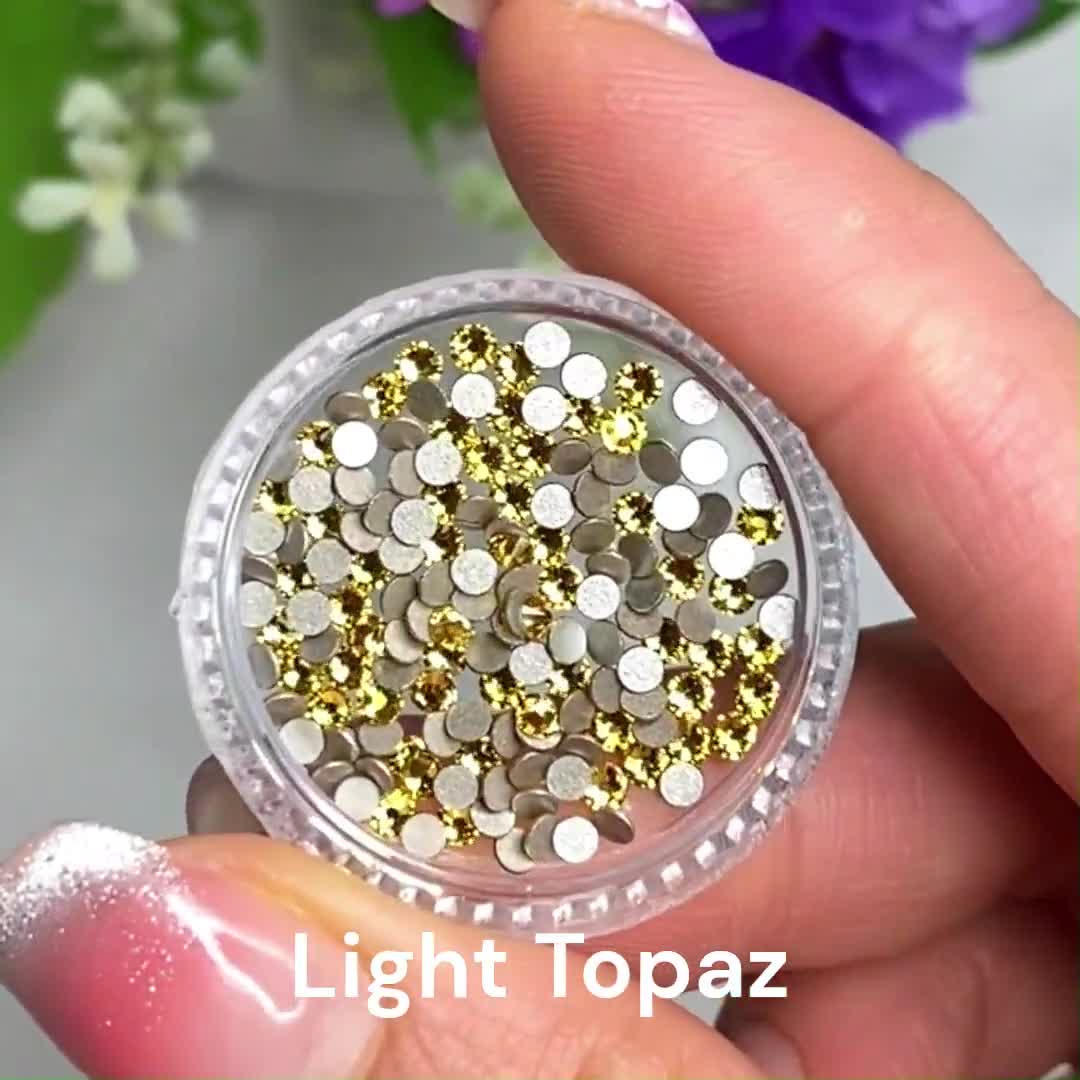 Light Topaz (226) Swarovski 2058 Crystal Flatback No-hotfix