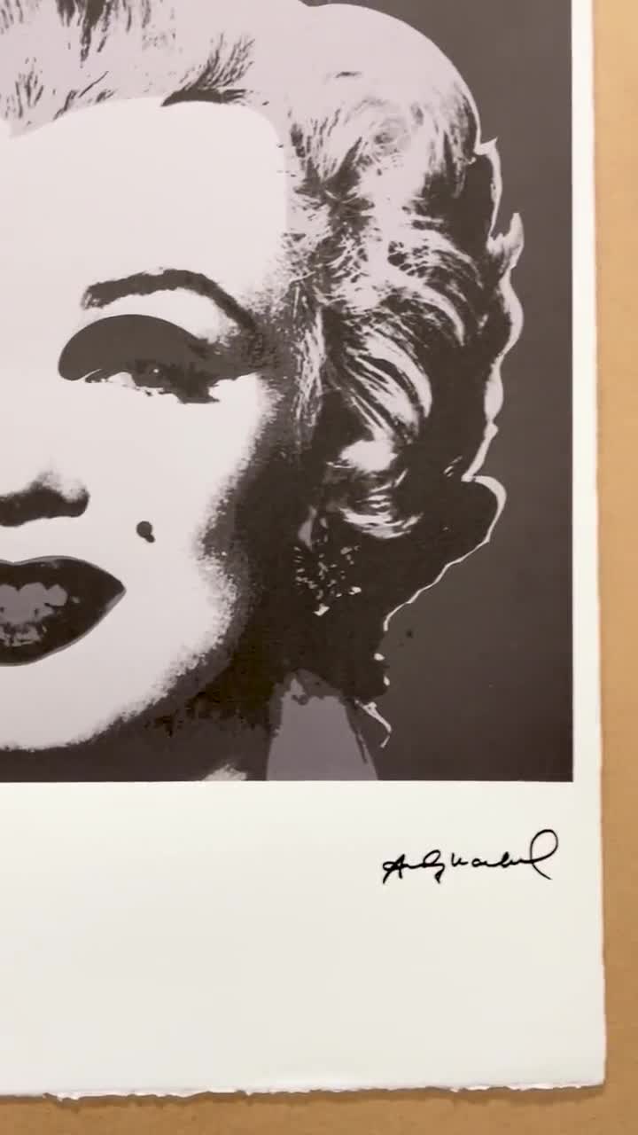 アンディ・ウォーホル - マリリン・モンロー - 署名入り、番号入り