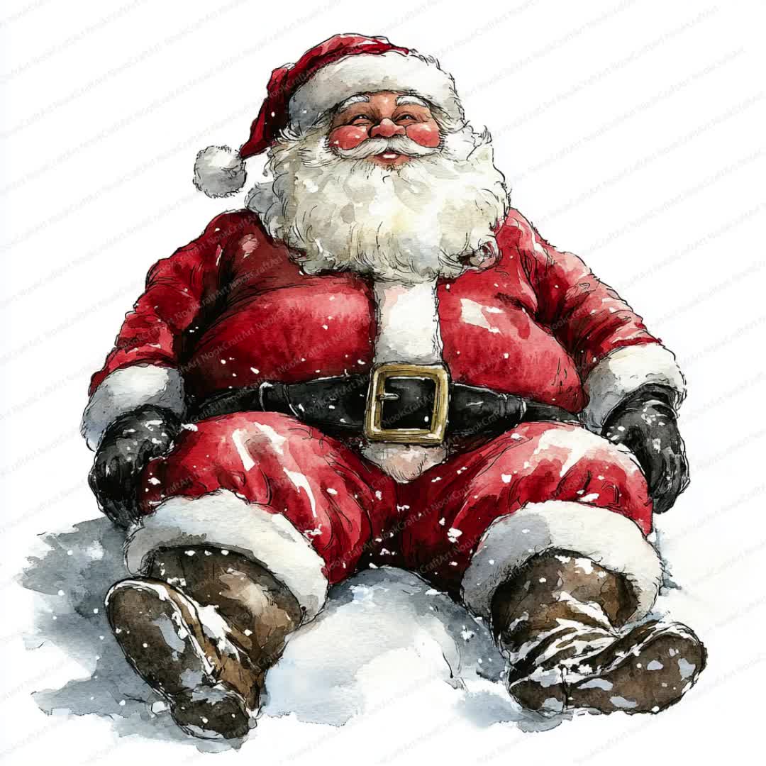 20 面白いクリスマス サンタ クリップアート | ぽっちゃり