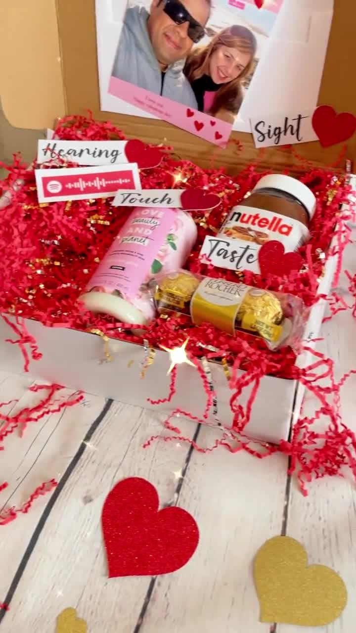 5 Senses Gift for him! Happy Valentine's Day babe♥️  Diy valentines gifts,  Simple valentines gifts, Valentines gifts for boyfriend