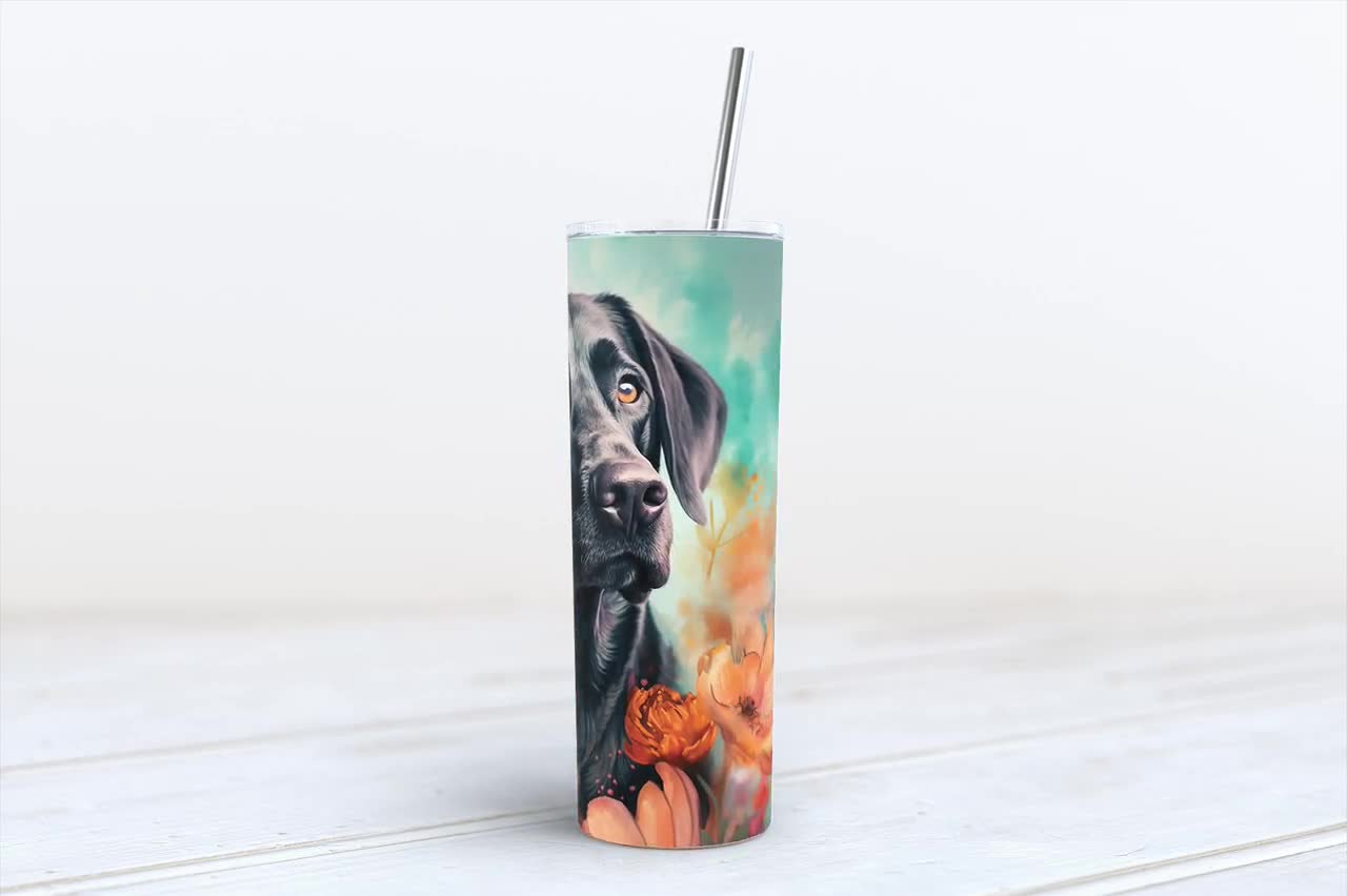 Christmas Dog Sublimation Tumbler - 20oz Skinny Tumbler Wrap