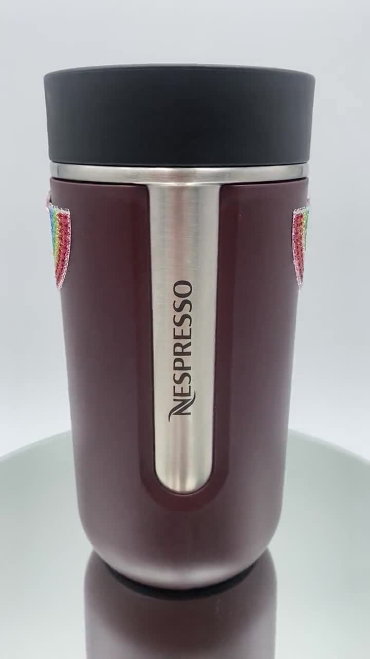 operator verdediging vrek Nespresso reis thermosbeker versierd met Swarovski kristallen - Etsy België