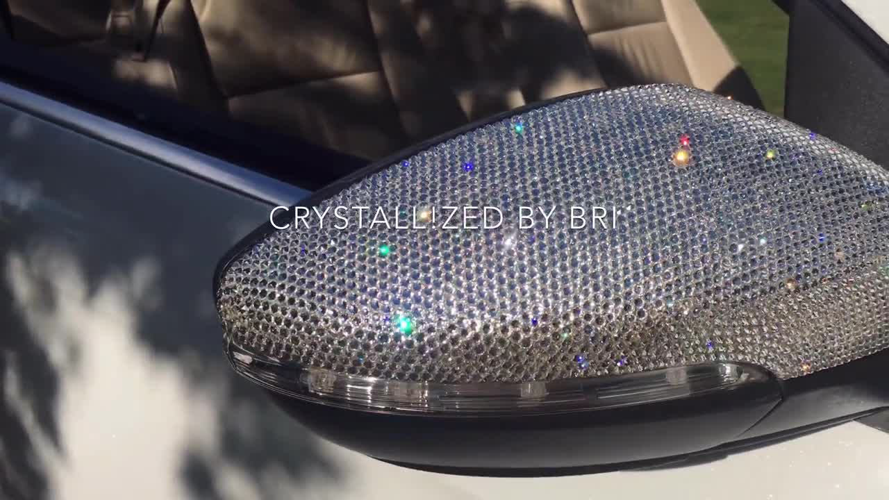 Bling Up Your Car with Rhyming Rearview Mirror Cap, Easy-to-Install Wing  Side Mirror Cover