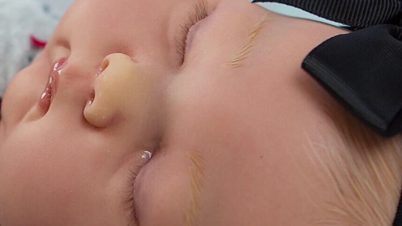 Npk 19Inch Levi Reborn Baby Pop Al Geschilderd Afgewerkt Slapende Pasgeboren Baby Maat 3d Huid Zichtbare Aderen Verzamelbare Kunst Pop