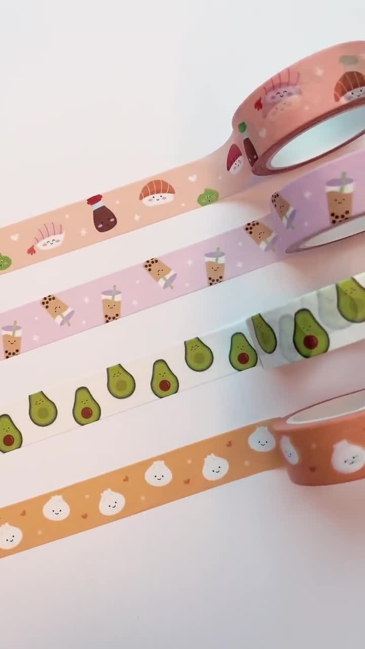 Galaxy Bubble Tea Washi Tape. Cute Washi Crafting Tape