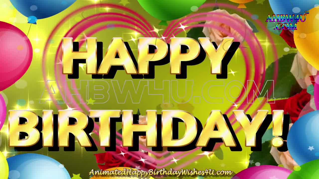 animated happy birthday wishes 4 u
